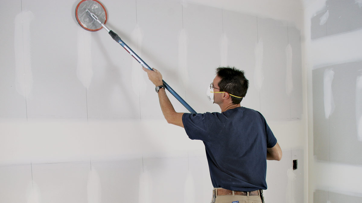 Drywall sanding and finishing process Calgary